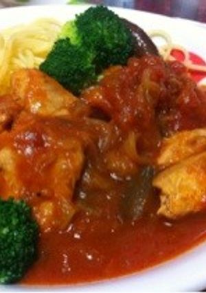 チキンのトマト煮込み-レシピのメイン写真