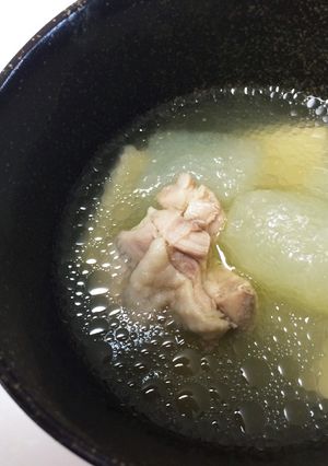 シブイ（冬瓜）と鶏肉のおいしいスープ。-レシピのメイン写真