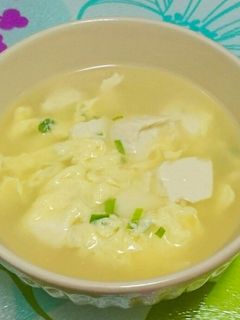 ほっこり♡くずし豆腐と卵のスープ-レシピのメイン写真