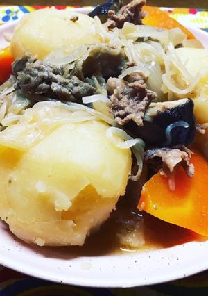 無水肉じゃが(酒はたっぷりと)-レシピのメイン写真
