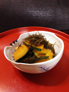 刻み昆布とカボチャの煮物-レシピのメイン写真