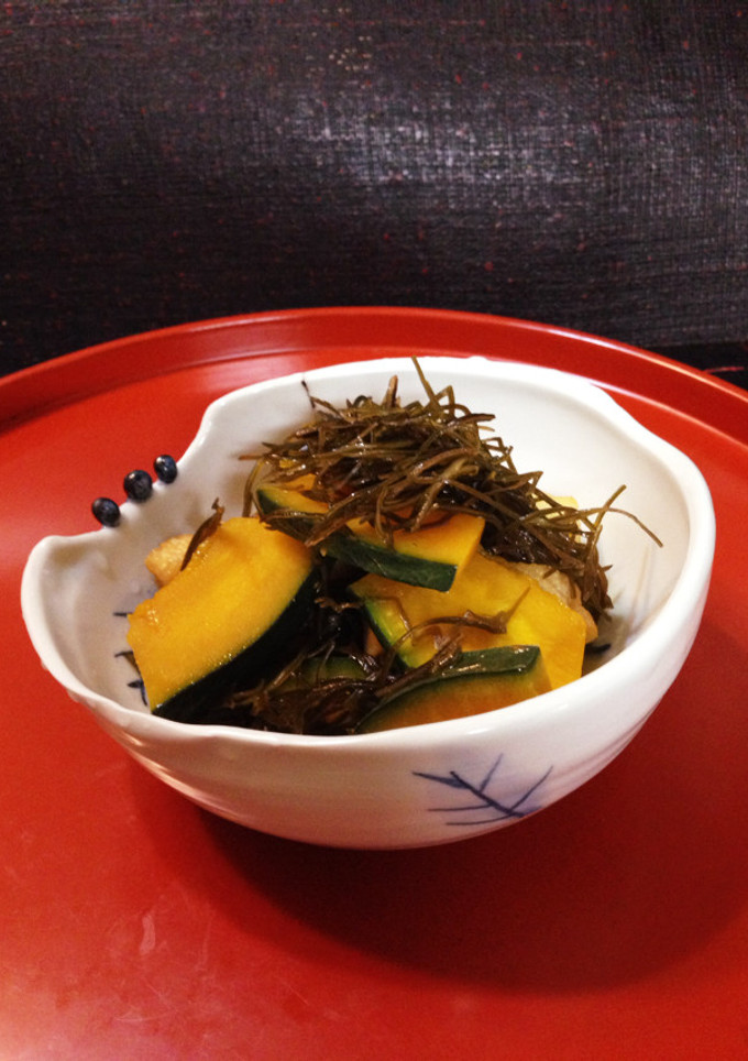 刻み昆布とカボチャの煮物-レシピのメイン写真
