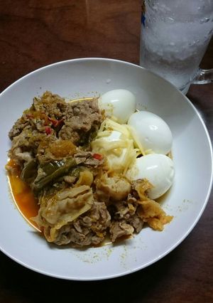 簡単！糖質オフ！炊飯器と缶詰めで豚カレー-レシピのメイン写真