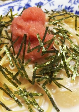 簡単！たらこ(明太子)スープパスタ-レシピのメイン写真