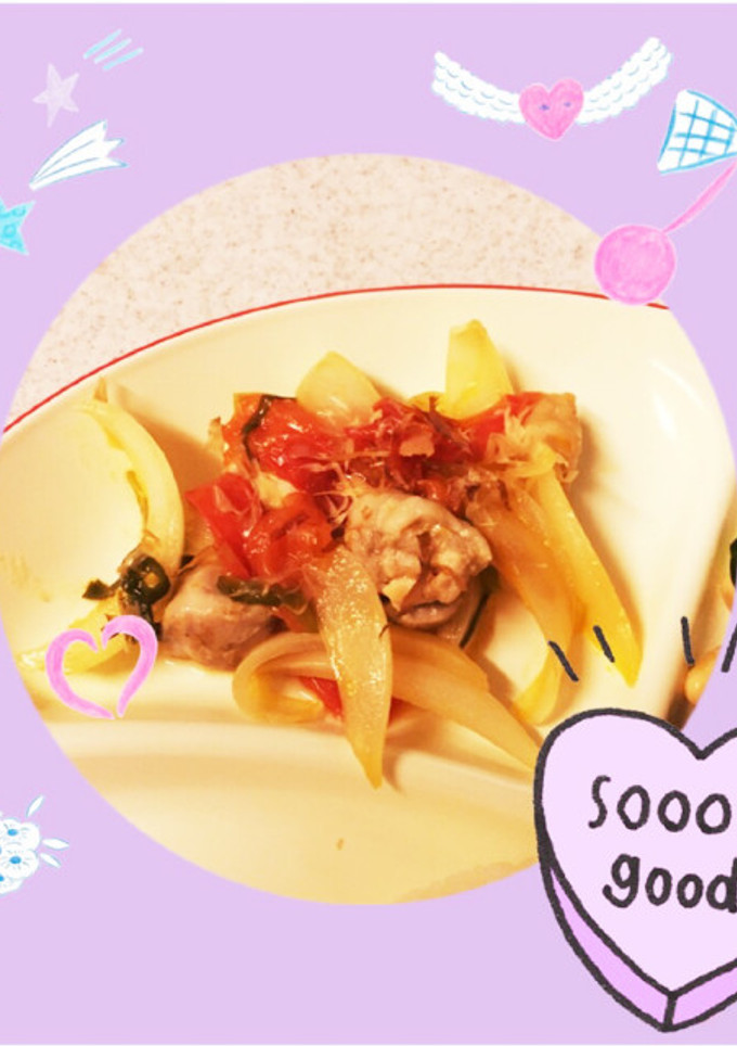 トマトと鶏肉のさっぱり炒め-レシピのメイン写真