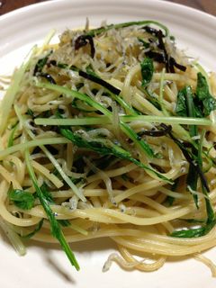 しらすと水菜のあっさり和風パスタ-レシピのメイン写真