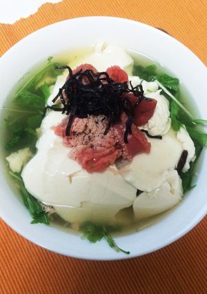 寄せ豆腐のたらこ茶漬け-レシピのメイン写真
