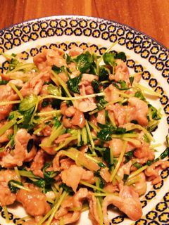 *豚コマと豆苗のうまうま炒め*-レシピのメイン写真