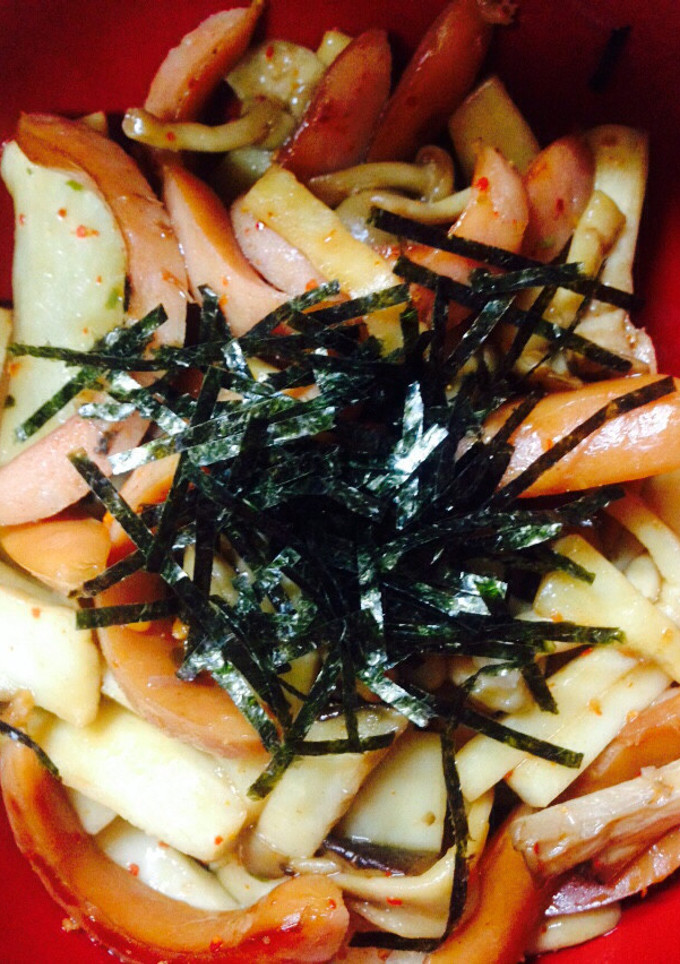 きのことウインナーのだし醤油炒め-レシピのメイン写真