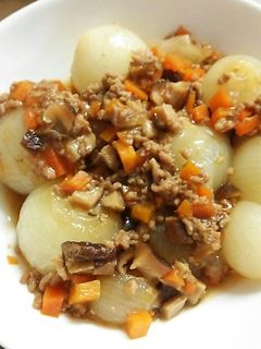 玉ねぎのそぼろ煮-レシピのメイン写真