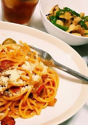 簡単☆トマトのおいしいナポリタン☆-レシピのメイン写真