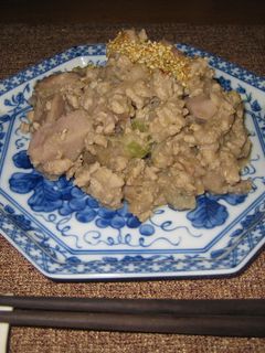 豚ごぼうのサトイモ和え-レシピのメイン写真