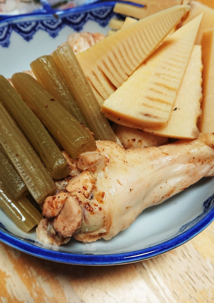 鶏の旨味が染み渡る♪手羽元と蕗と筍の煮物-レシピのメイン写真