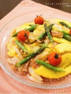 コリンキーとアスパラベーコンのさっと炒め-レシピのメイン写真