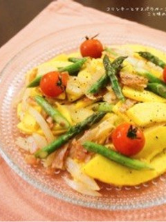 コリンキーとアスパラベーコンのさっと炒め-レシピのメイン写真