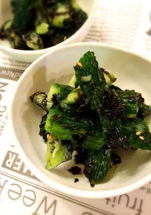 簡単＊たたききゅうりの韓国のりと梅肉和え-レシピのメイン写真