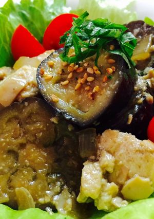 やわらか高野豆腐とナスのマーボー風サラダ-レシピのメイン写真
