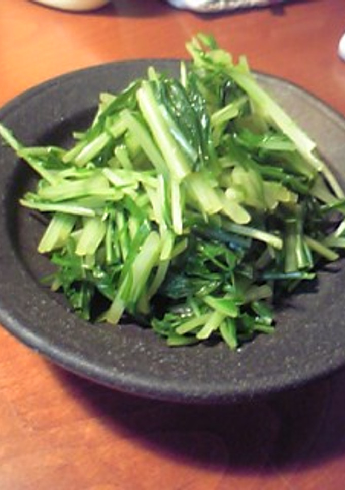 ピリッとおいしい☆水菜のおひたし-レシピのメイン写真
