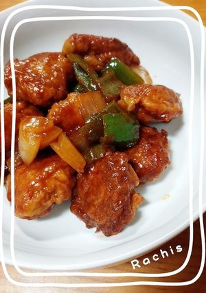 簡単！手抜き手作り肉団子のケチャップあえ-レシピのメイン写真