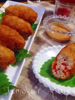 豆腐入り♡ふわっとジューシーメンチカツ串-レシピのメイン写真