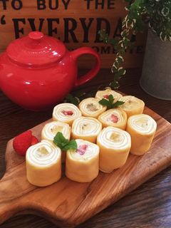 卵焼き器で簡単!くるくるミルクレープ♡-レシピのメイン写真