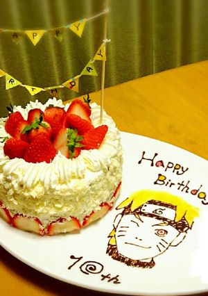 バースデープレート☆お皿にお絵描き-レシピのメイン写真