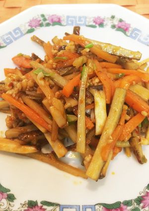 きんぴら牛蒡の四川風甘酢炒め☆-レシピのメイン写真