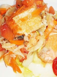 さっぱり、鮭と野菜の和え物-レシピのメイン写真