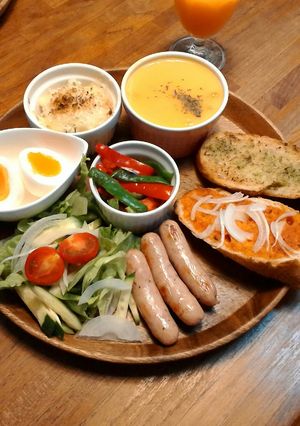 ワンプレート朝ごはん♪-レシピのメイン写真