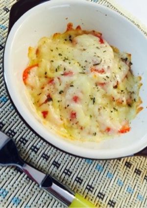 パパッと簡単♪トマトチーズ焼き♡-レシピのメイン写真