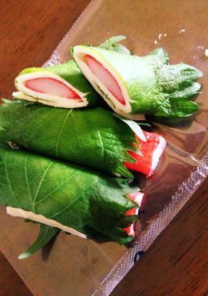 大葉まきまきカニカマチーズ-レシピのメイン写真