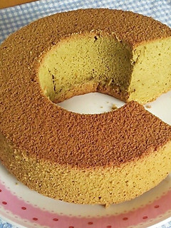 しっとりふわふわ抹茶シフォンケーキ-レシピのメイン写真