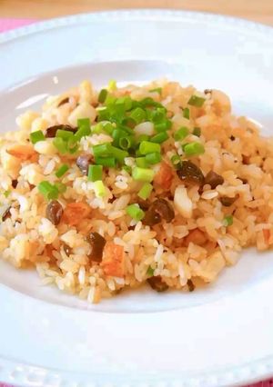 竹輪としば漬けのガーリック炒飯♪-レシピのメイン写真