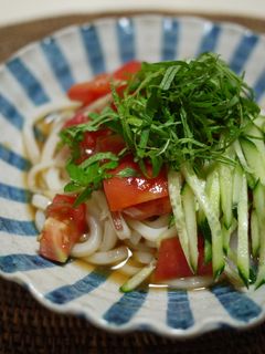さっぱり大葉とトマトだれうどん!-レシピのメイン写真