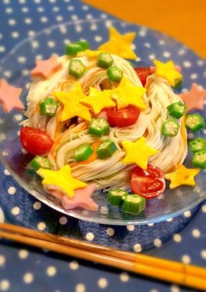 夏休みランチに七夕に＊ワクワクそうめん-レシピのメイン写真