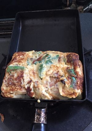 インゲン入り卵焼き-レシピのメイン写真