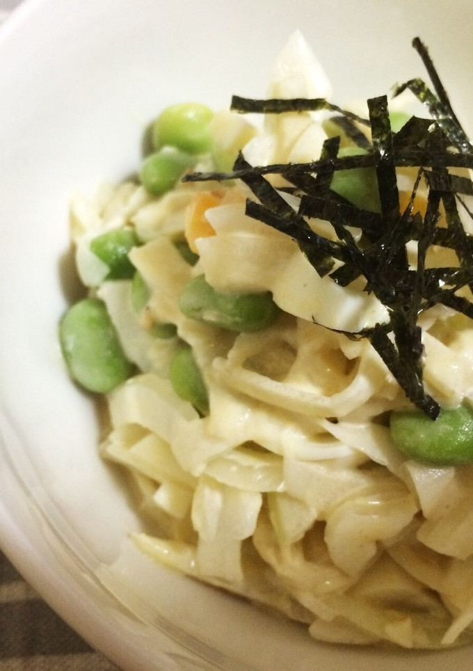 簡単！玉ねぎと枝豆のからしマヨサラダ-レシピのメイン写真