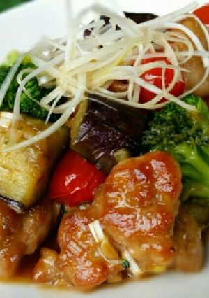 鶏と茄子の☆簡単☆中華ネギソース炒め☆-レシピのメイン写真