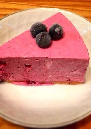 ブルーベリーとヨーグルトのムースケーキ-レシピのメイン写真