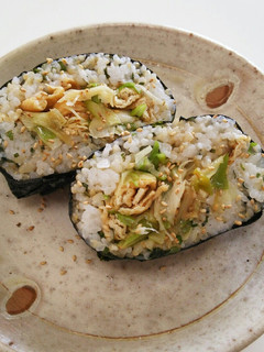 ネギと油揚げのおにぎらず-レシピのメイン写真