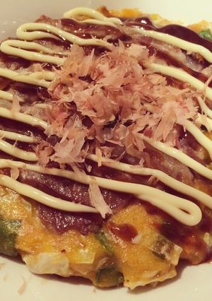 人参入りお好み焼き-レシピのメイン写真