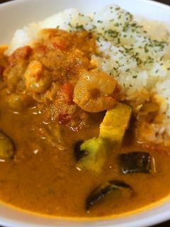簡単☆小エビと茄子のまろやかカレー-レシピのメイン写真