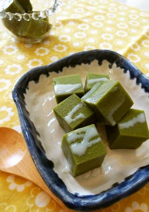 もちもちくずもち＊抹茶みるく-レシピのメイン写真