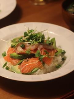 サーモンと甘エビとアボカドのちらし寿司-レシピのメイン写真