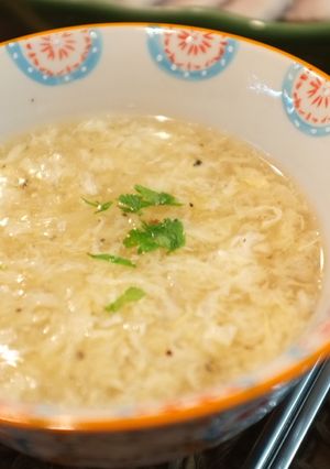豚肉の茹で汁を活用！かきたま中華スープ-レシピのメイン写真