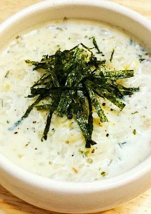 お茶漬の素で☆海苔クリームスープご飯-レシピのメイン写真