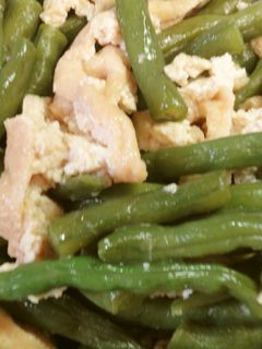基本の和食48 いんげんと油揚げの煮物-レシピのメイン写真