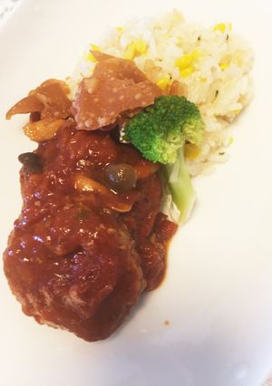 簡単！煮込みハンバーグ☆お弁当にも！-レシピのメイン写真