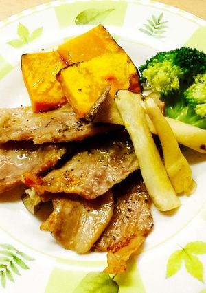 *豚肉と野菜のオーブン焼き*-レシピのメイン写真