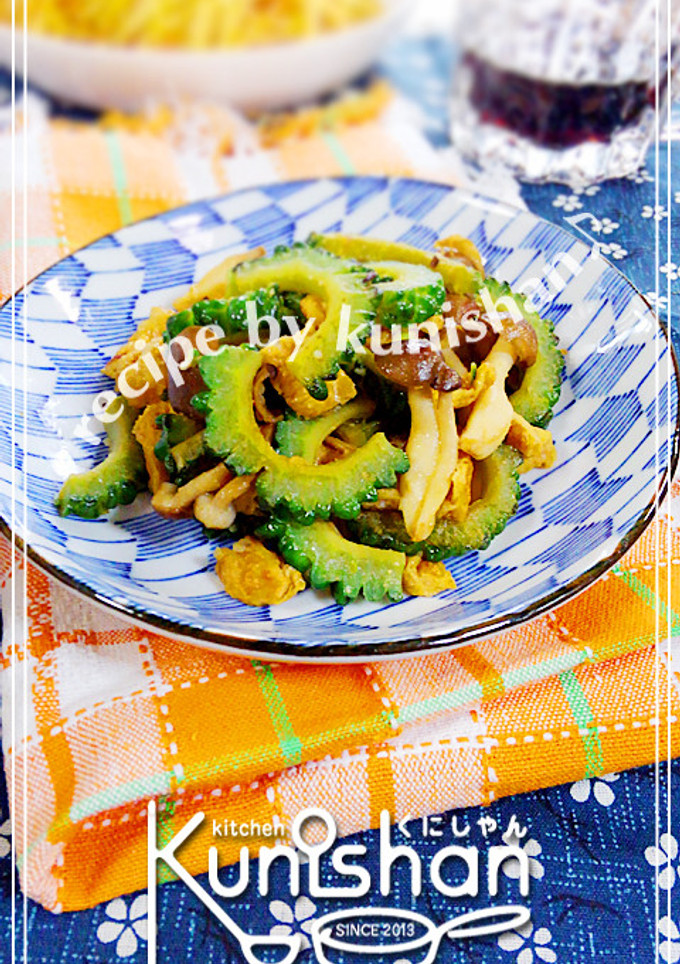 苦瓜としめじの味噌炒め♪-レシピのメイン写真